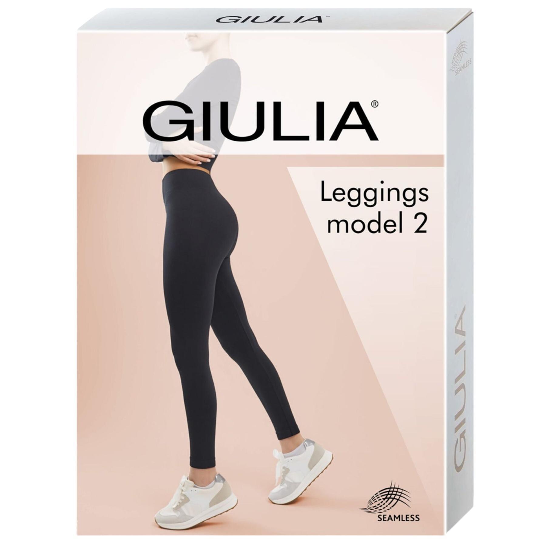 Леггинсы бесшовные Giulia 4688 Leggings 02 S/M черные фото 5