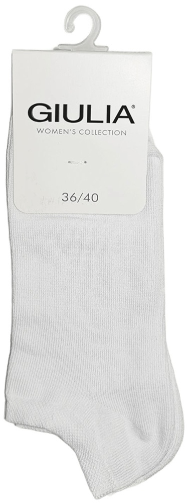Женские низкие хлопковые носки Giulia 6806 Ws1 Classic 36-40 белые фото 2