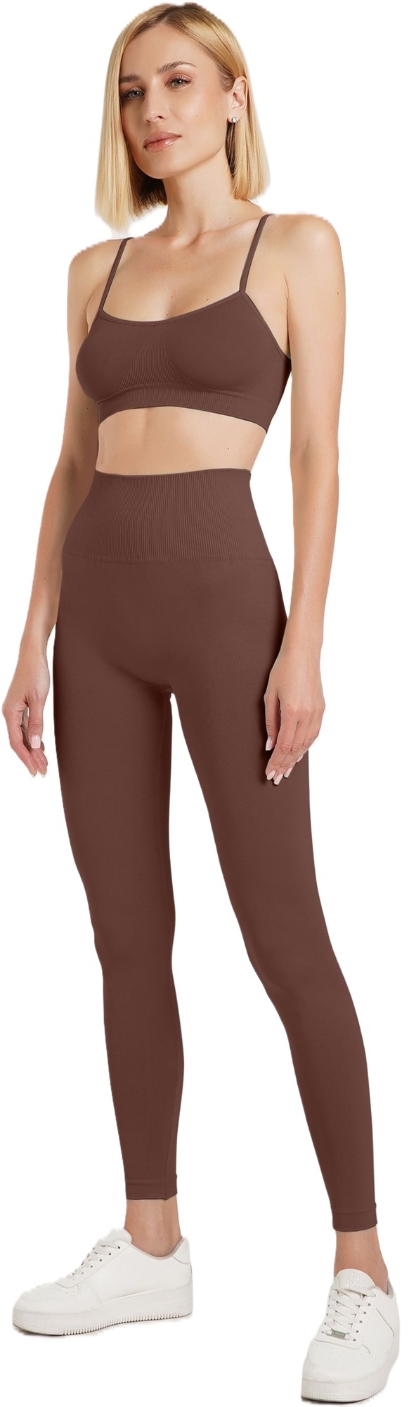 Леггинсы с микрофибры Giulia 7131 Leggings Shape L/XL коричневые фото 5