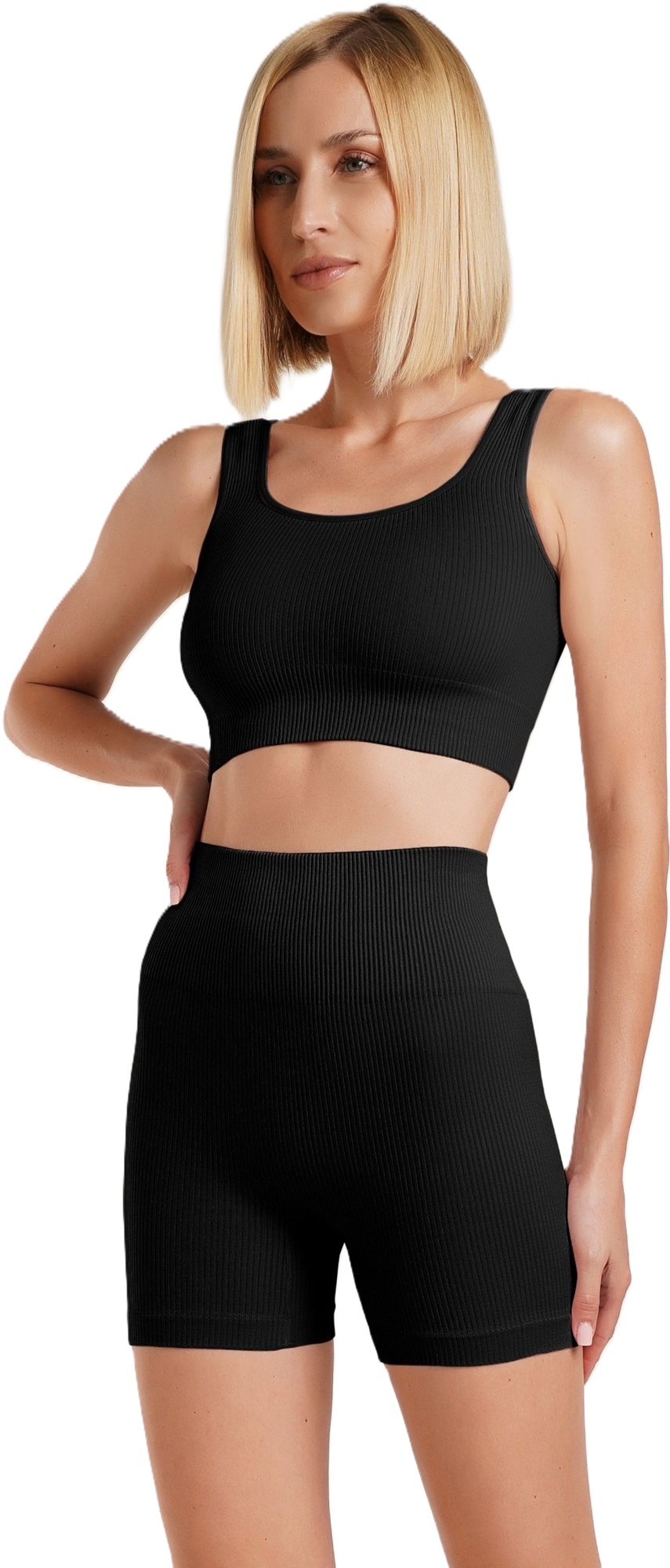 Шорты бесшовные Giulia 7144 Shorts Rib Shape L/XL black фото 4