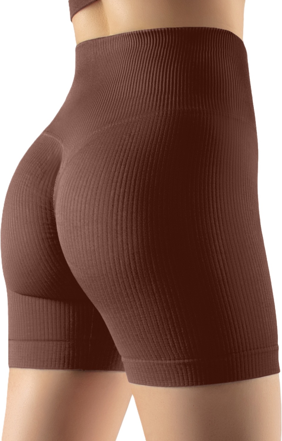 Шорты бесшовные Giulia 7144 Shorts Rib Shape S/M deep taupe фото