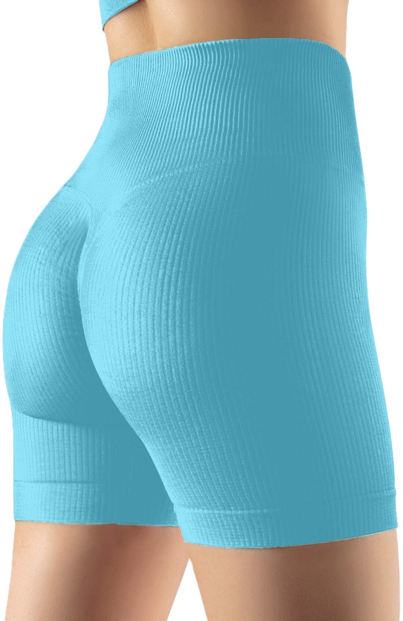 Шорты бесшовные Giulia 7144 Shorts Rib Shape L/XL sky blue фото 3