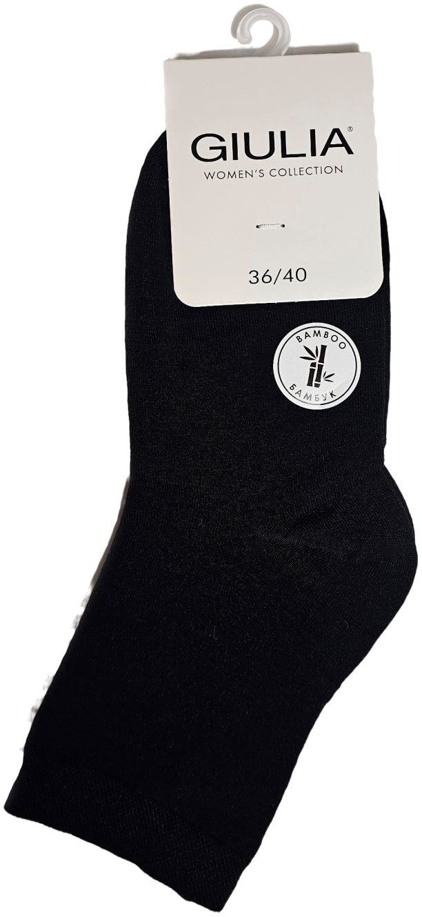 Женские носки средней высоты из бамбука Giulia 7524 Ws3 Bamboo 36-40 черные фото 5