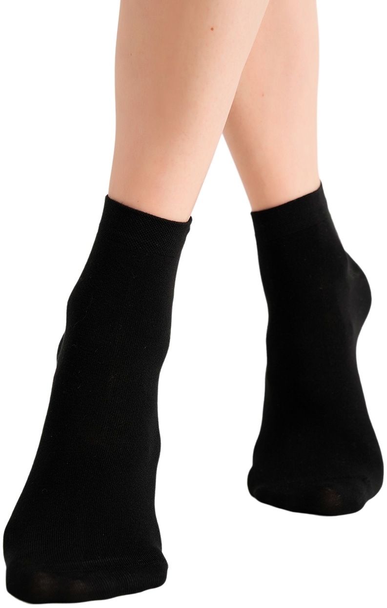 Женские носки средней высоты из бамбука Giulia 7524 Ws3 Bamboo 36-40 черные фото 3