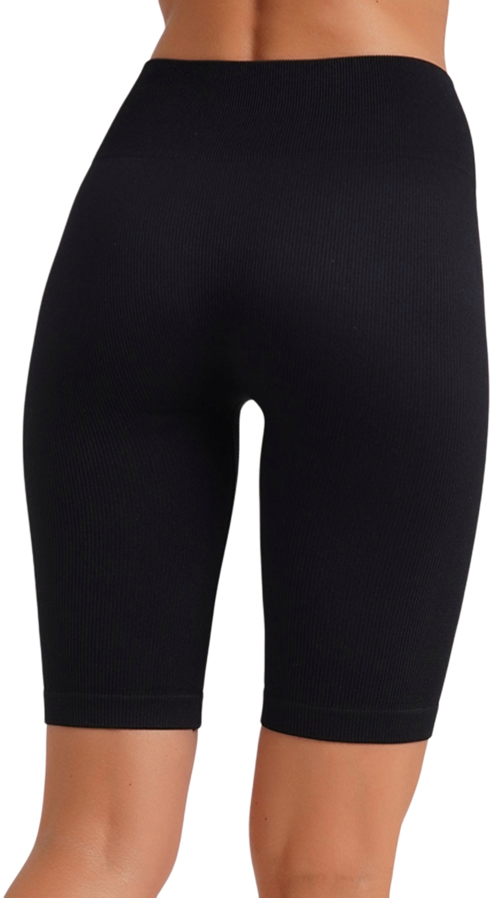 Велосипедки в рубчик Giulia 7140 Tracks Rib One size черные фото 3