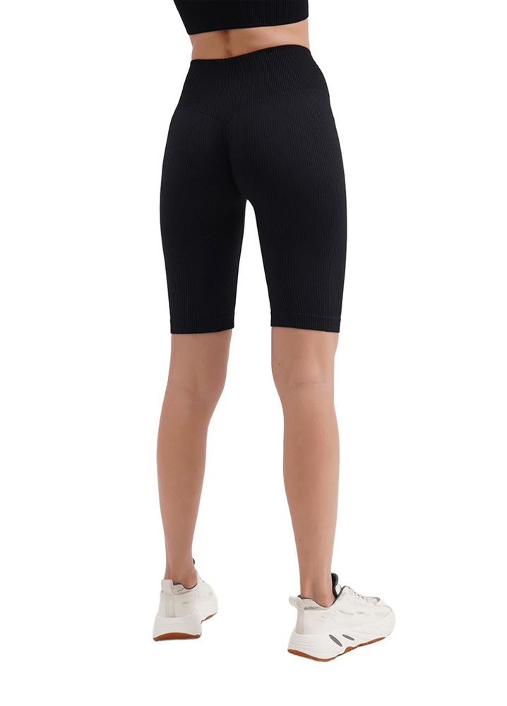 Велосипедки бесшовные Giulia 7141 Tracks Rib Shape L/XL черные фото 3