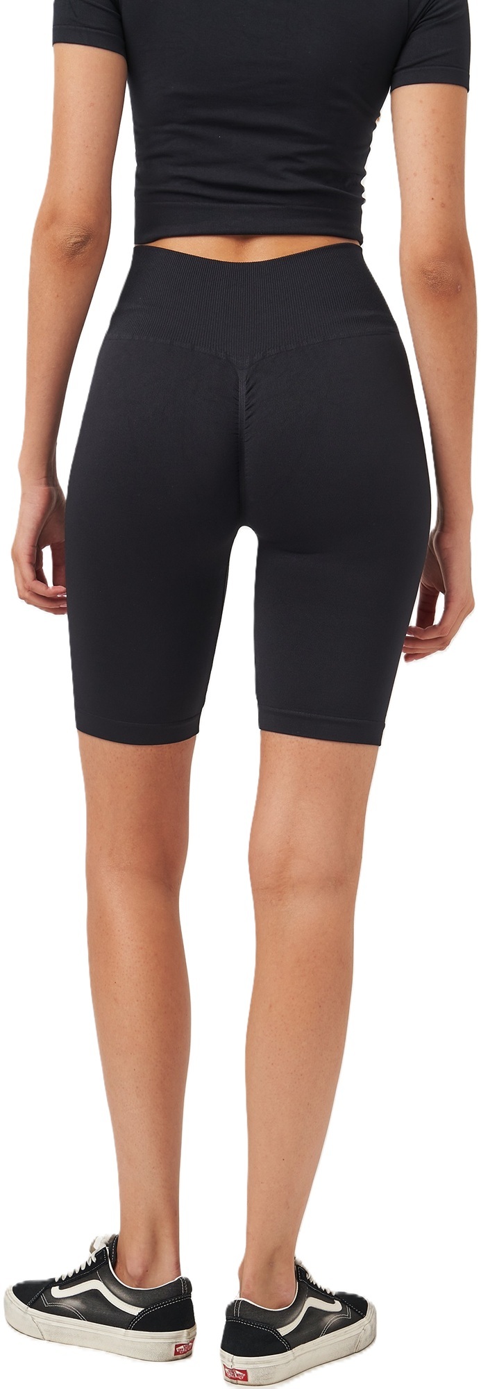 Велосипедки безшовні Giulia 7142 Tracks Shape S/M чорніфото2