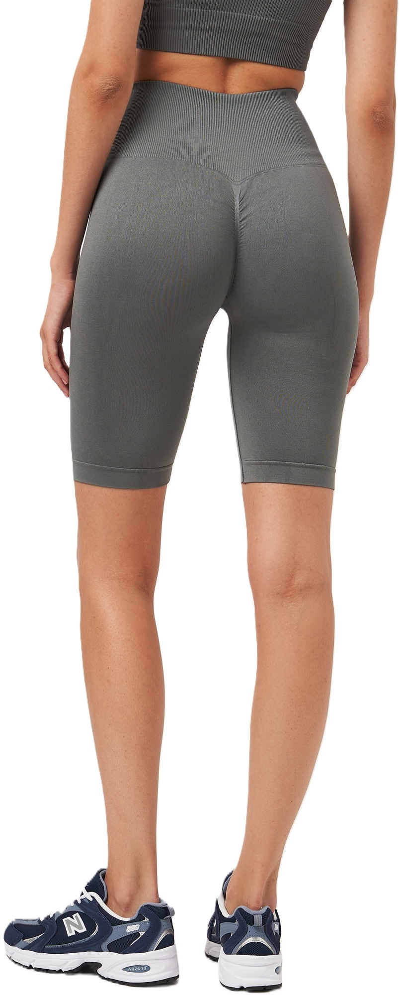 Велосипедки бесшовные Giulia 7142 Tracks Shape S/M серые фото 2