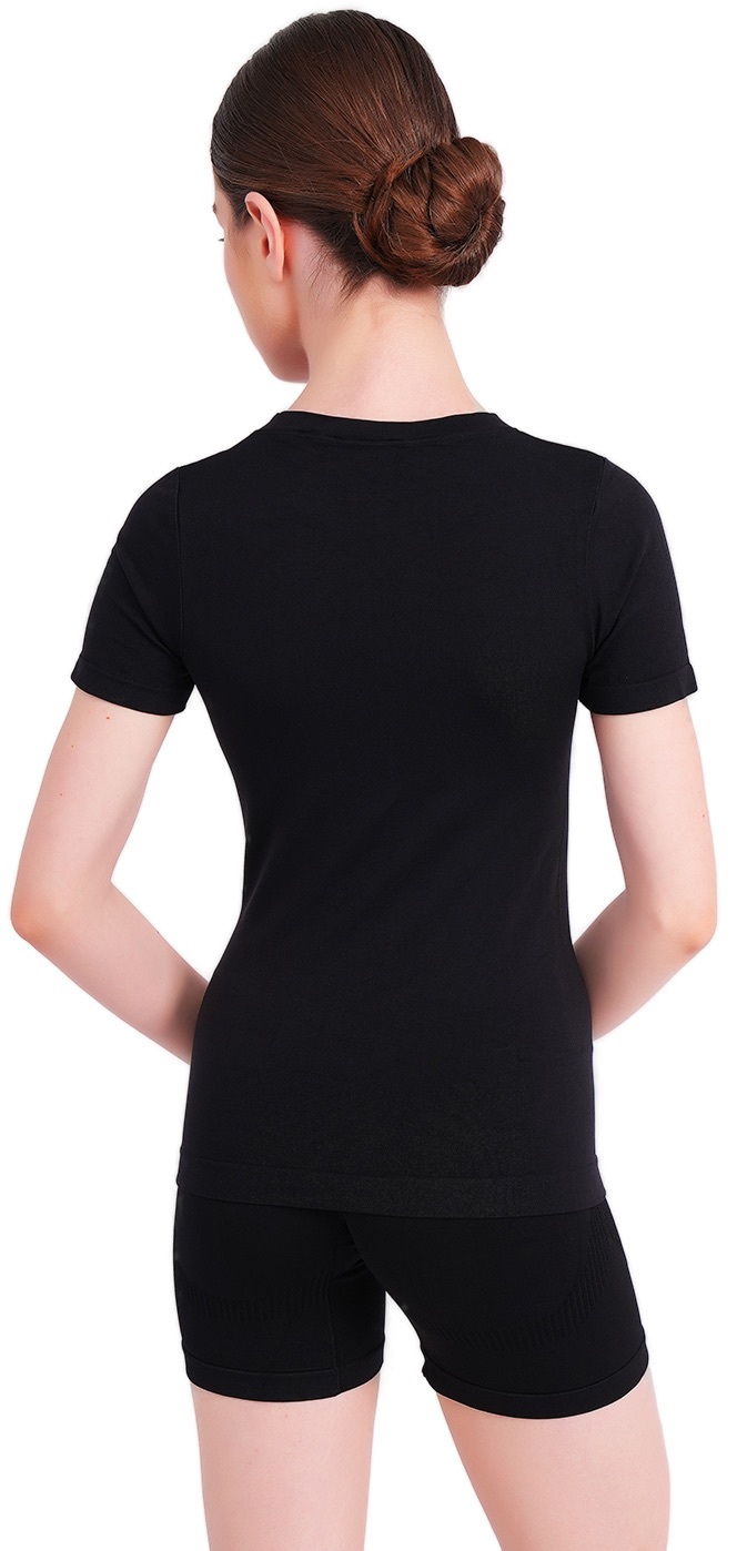 Футболка безшовна Giulia 7555 T-Shirt L/XL чорнафото2