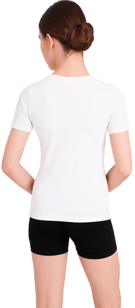 Футболка бесшовная Giulia 7555 T-Shirt L/XL белая фото 2