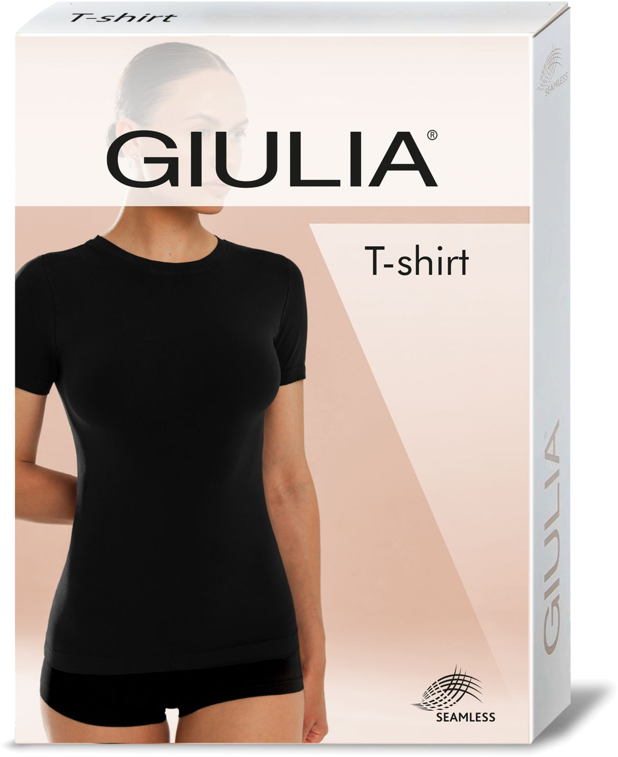 Футболка безшовна Giulia 7555 T-Shirt S/M шоколаднафото