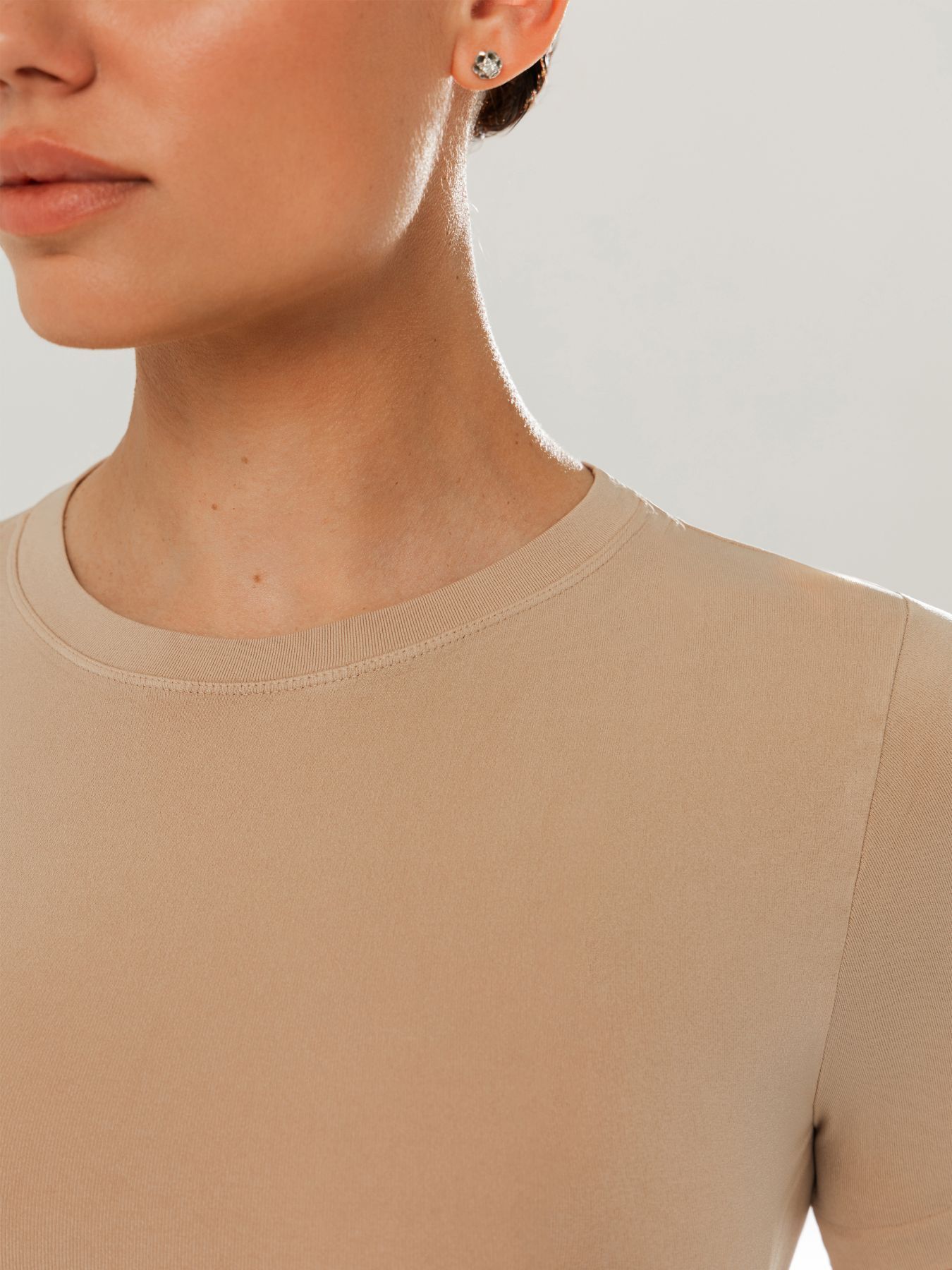 Футболка безшовна Giulia 7555 T-Shirt S/M бежевафото3