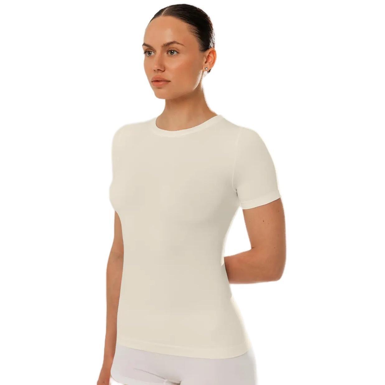 Футболка бесшовная Giulia 7555 T-Shirt S/M желтая фото 4