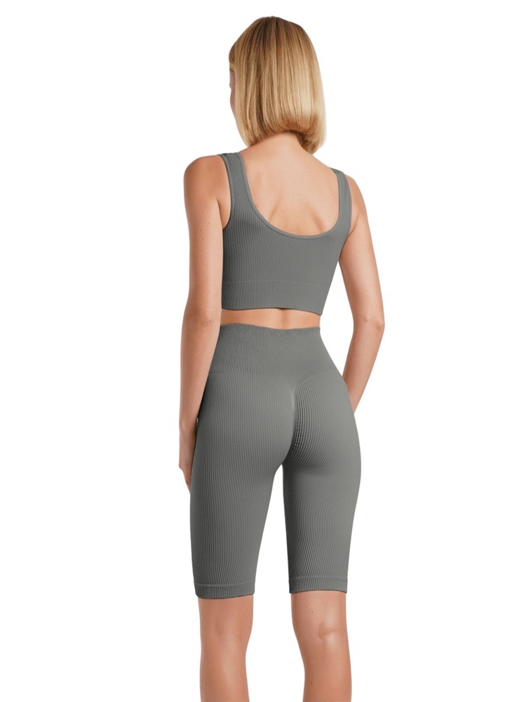 Велосипедки бесшовные Giulia 7141 Tracks Rib Shape L/XL серые фото 2