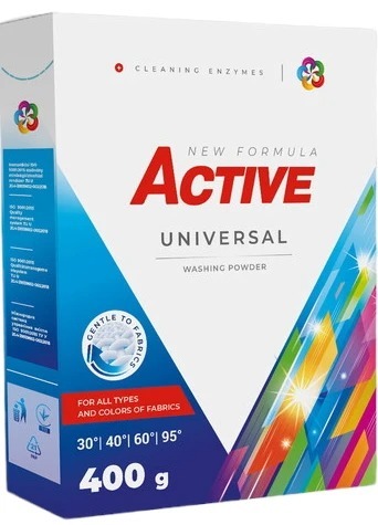 Порошок для прання Active Universal з ароматом свіжості 400гфото2