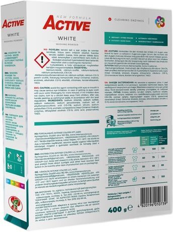 Порошок для прання Active White з ароматом свіжості 400гфото2