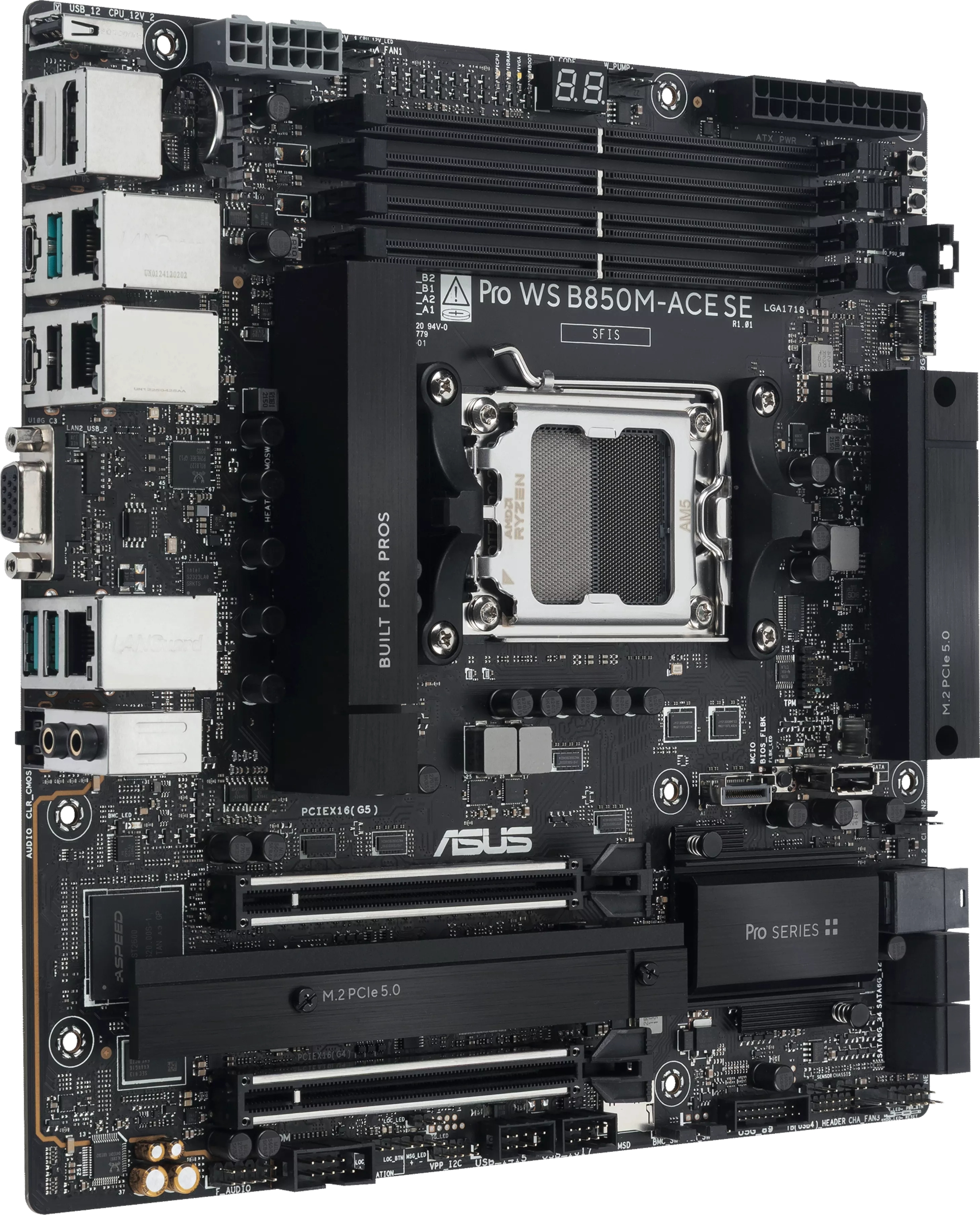 Материнcька плата ASUS PRO WS B850M-ACE SE (90MB1MN0-M0EAY0)фото4