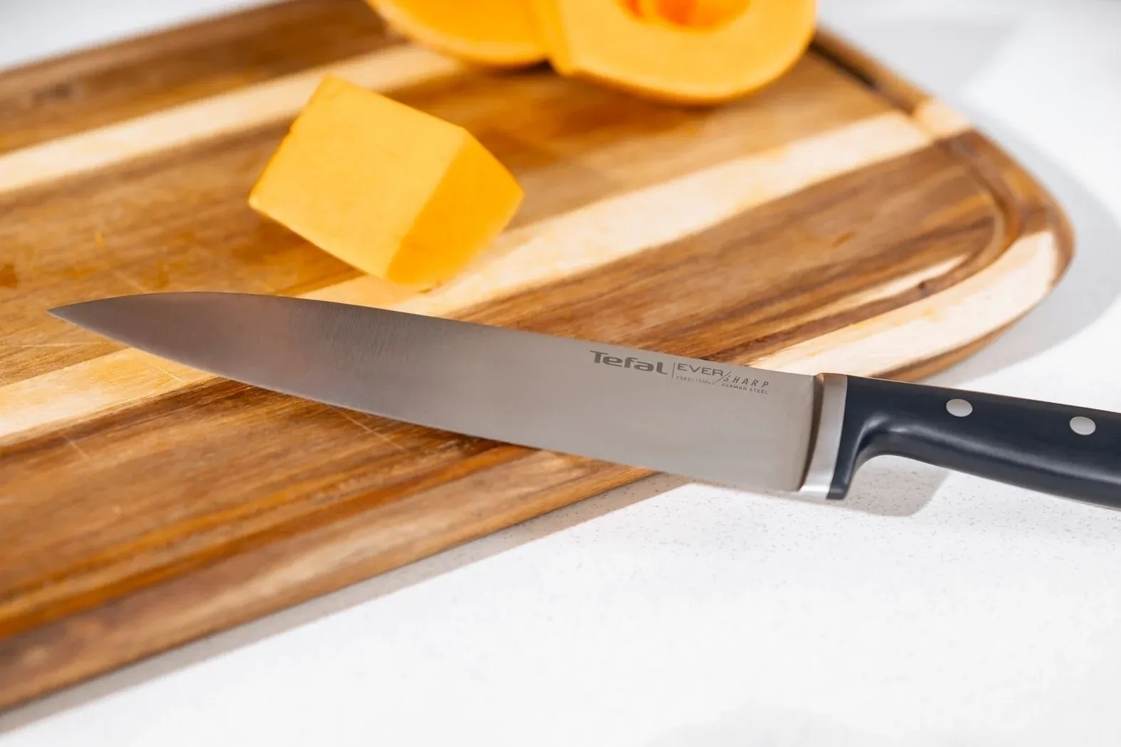 Кухонный нож шеф-повара Tefal EverSharp, 2 предмета, 16,5 см (K297S244) фото 