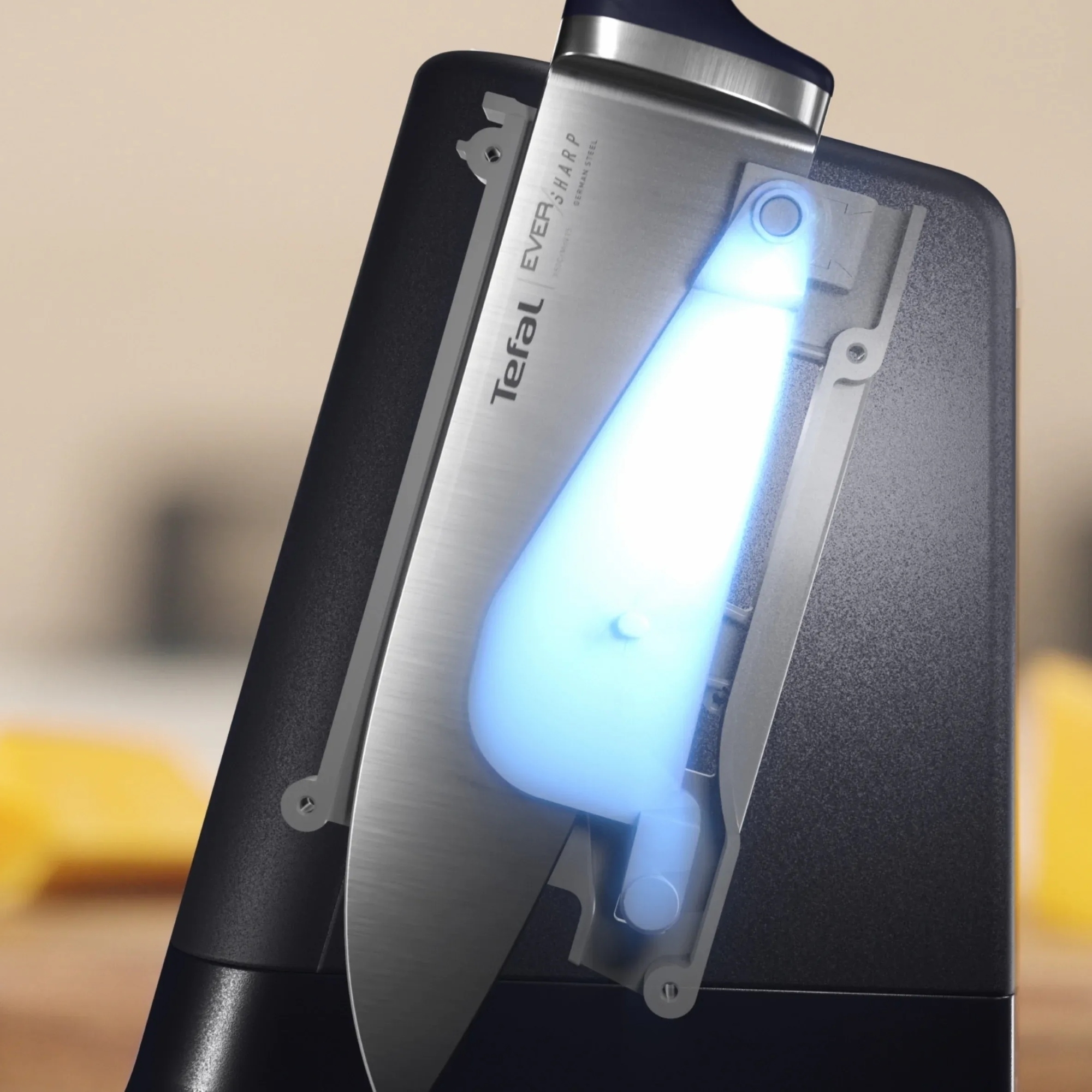 Кухонный нож шеф-повара Tefal EverSharp, 2 предмета, 16,5 см (K297S244) фото 