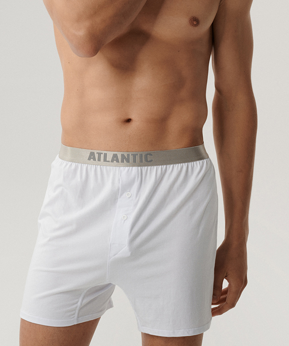 Набор боксеров мужских Atlantic 2BMB-005 2шт. XL белые фото 