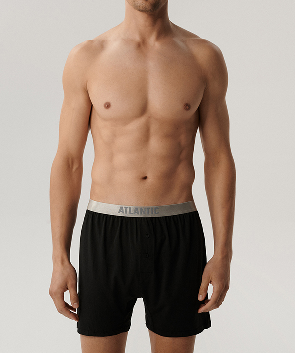 Набір боксерів чоловічих Atlantic 2BMB-005 2шт. L чорніфото2