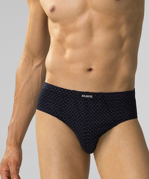 Набір трусів чоловічих класика Atlantic 3MP-182 3шт. XL сині/бордові/блакитніфото4