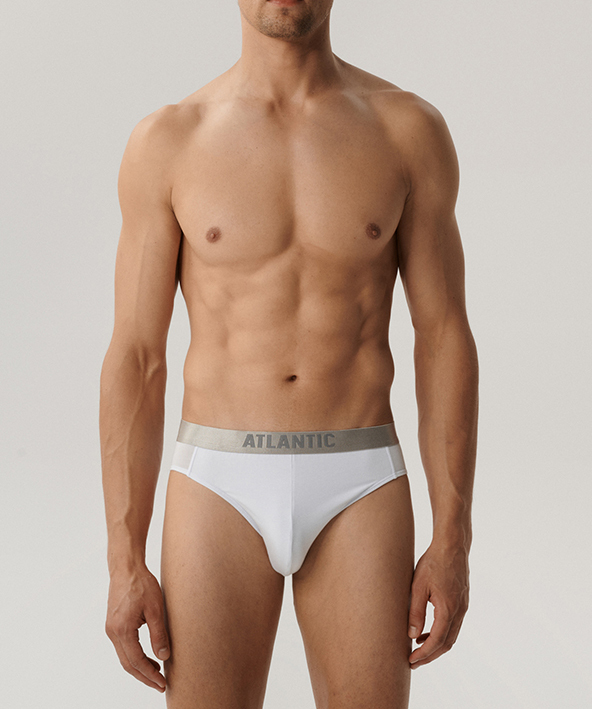 Набір трусів чоловічих спорт Atlantic 2BMP-013 2шт. S біліфото2