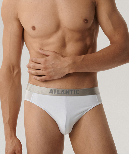 Набір трусів чоловічих спорт Atlantic 2BMP-013 2шт. S біліфото4