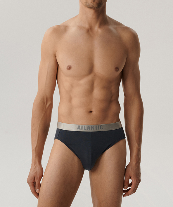Набір трусів чоловічих міні Atlantic 2BMP-014 2шт. XL графітовіфото2