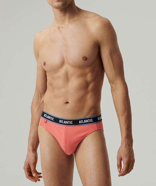 Набор мужских трусов Atlantic 3MP-200 3шт. M синие/коралловые/серые фото 2