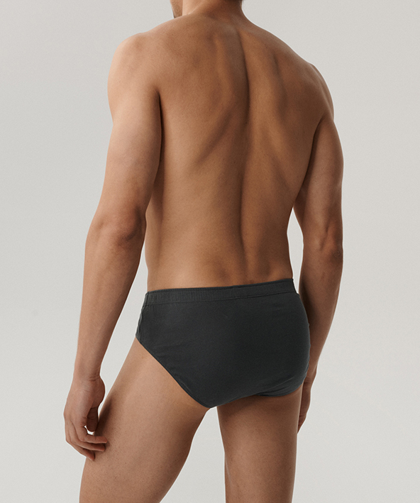 Набір трусів чоловічих класика Atlantic 3BMP-006 3шт. XL графітовіфото3