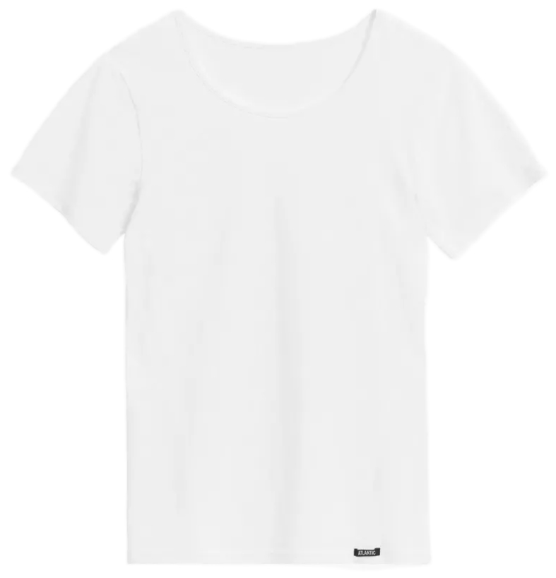 Футболка жіноча футболка Atlantic BLV-199N L білафото4