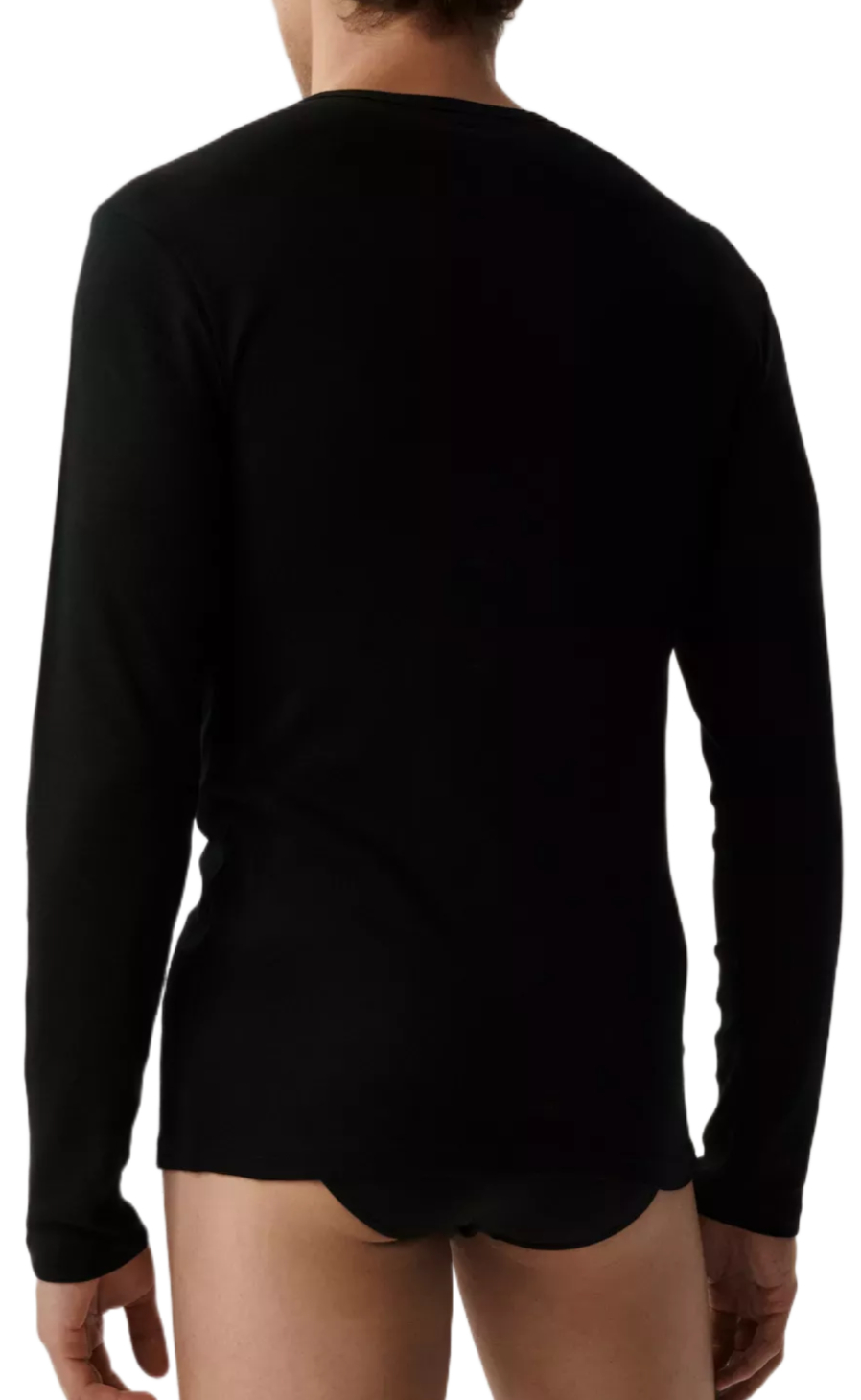 Лонгслів чоловічий Atlantic BMV-049 L чорніфото2