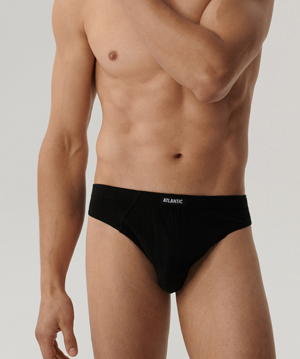 Набор мужских трусов Atlantic 3BMP-322 3шт. S черные фото 4