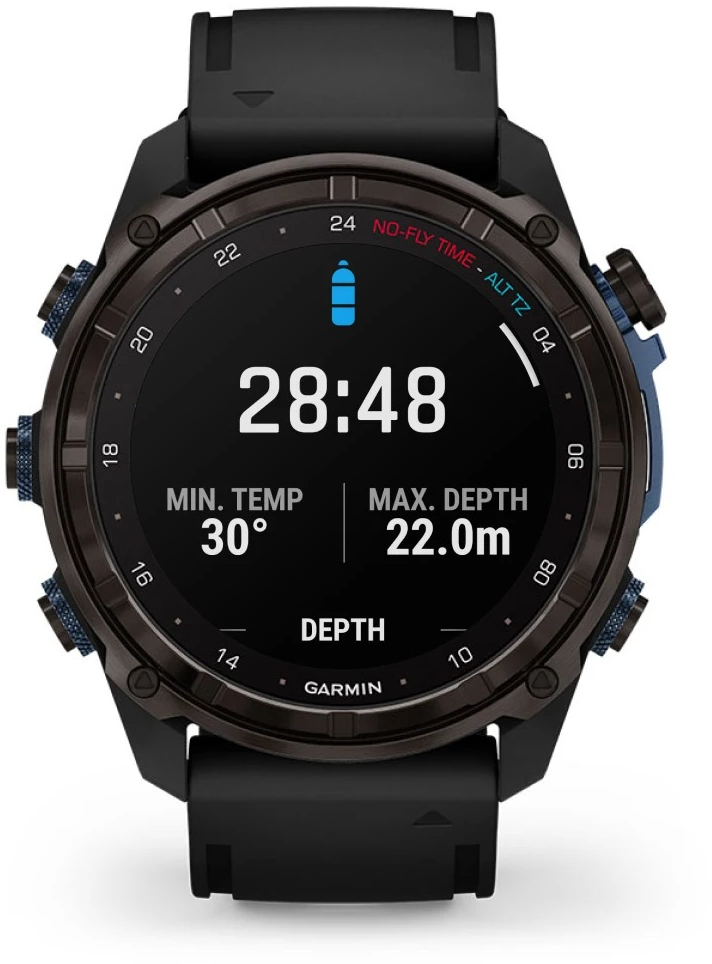 Смарт-часы Garmin Descent Mk3i 51mm Crbn Gry DLC Ti/Blk Dive Computer (010-02752-11) фото 
