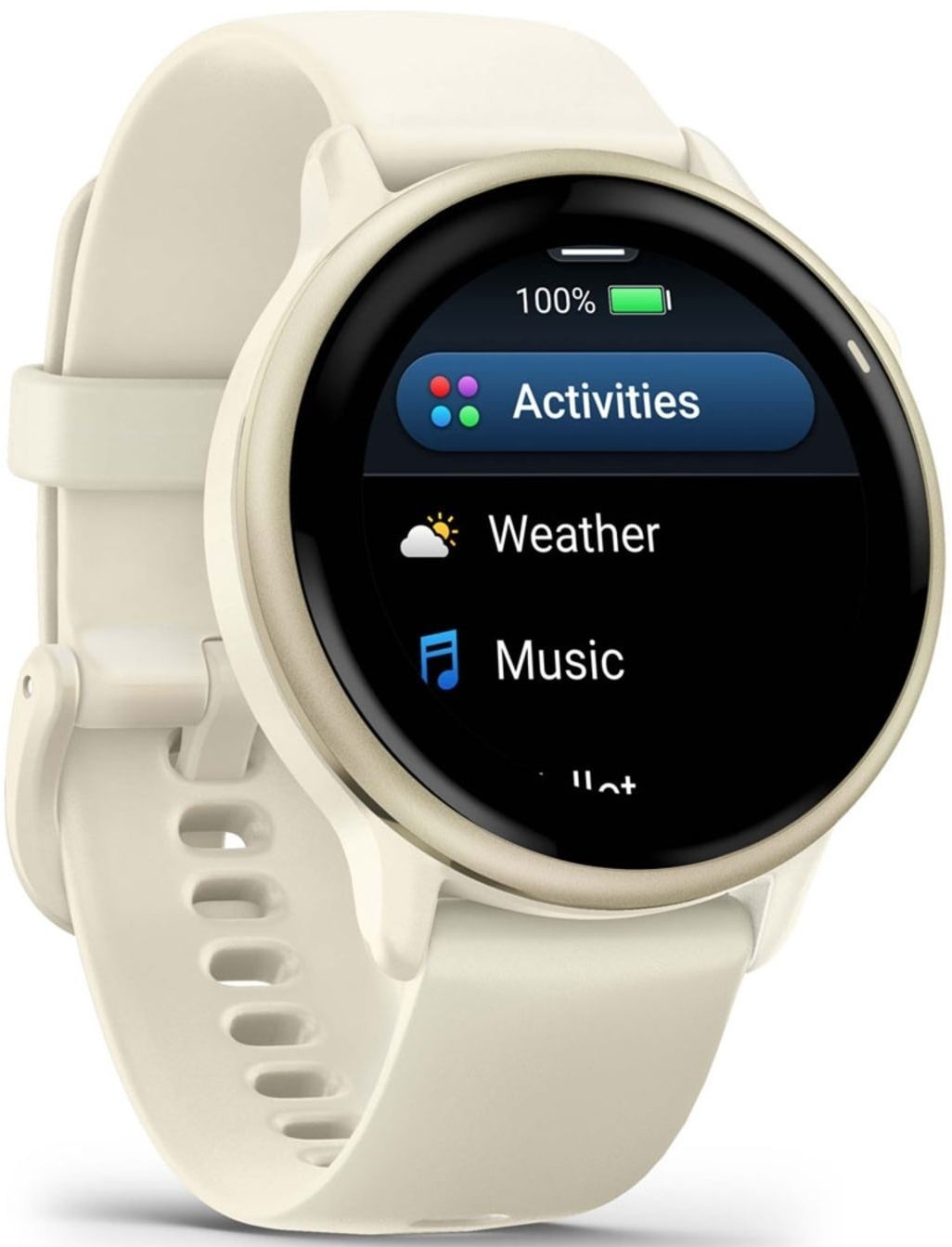 Смарт-годинник Garmin Vivoactive 6 Bone/Lunar Gold (010-02985-01)фото