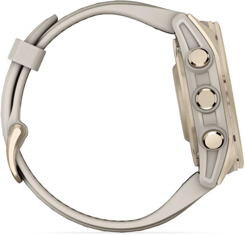 Смарт-годинник Garmin Fenix 8 43mm AMOLED Saph SftGldSS/FgGry FogGry/DkSndbnd (010-02903-11)фото