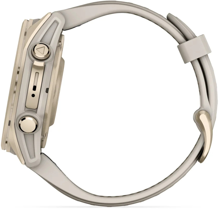 Смарт-годинник Garmin Fenix 8 43mm AMOLED Saph SftGldSS/FgGry FogGry/DkSndbnd (010-02903-11)фото