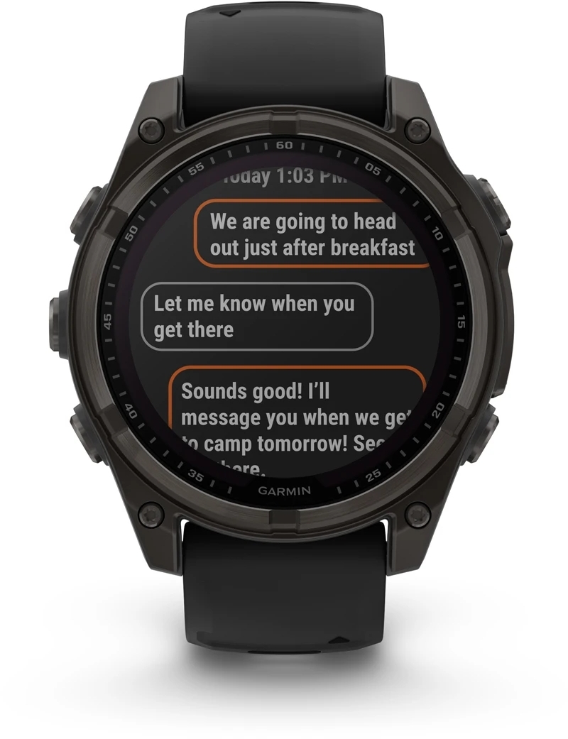 Смарт-годинник Garmin Fenix 8 47mmSaph SolarCrbnGry Ti/BlkBlk/PblGryBnd (010-02906-11)фото