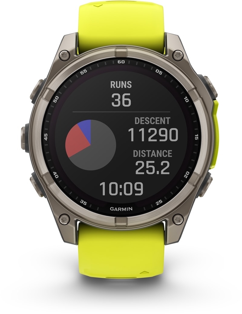 Смарт-часы Garmin Fenix 8 47mmSaph Solar BareTi/GraphiteAmpYe/GrphBnd (010-02906-21) фото 11