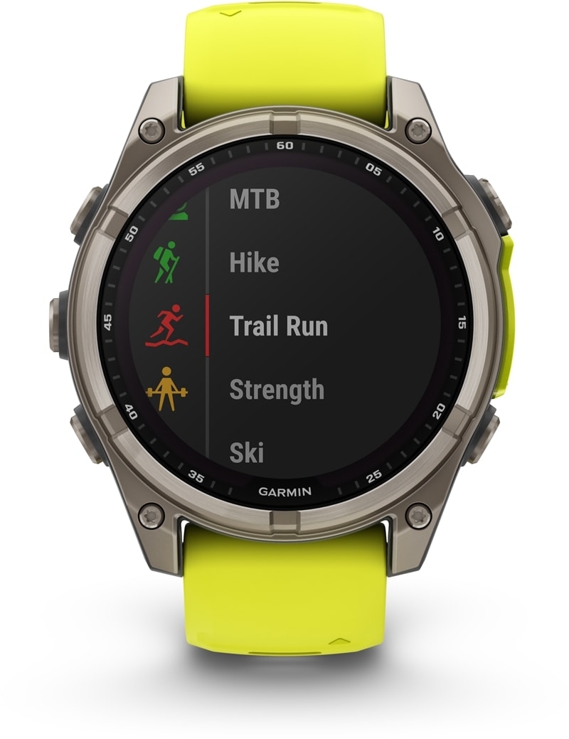 Смарт-часы Garmin Fenix 8 47mmSaph Solar BareTi/GraphiteAmpYe/GrphBnd (010-02906-21) фото 9