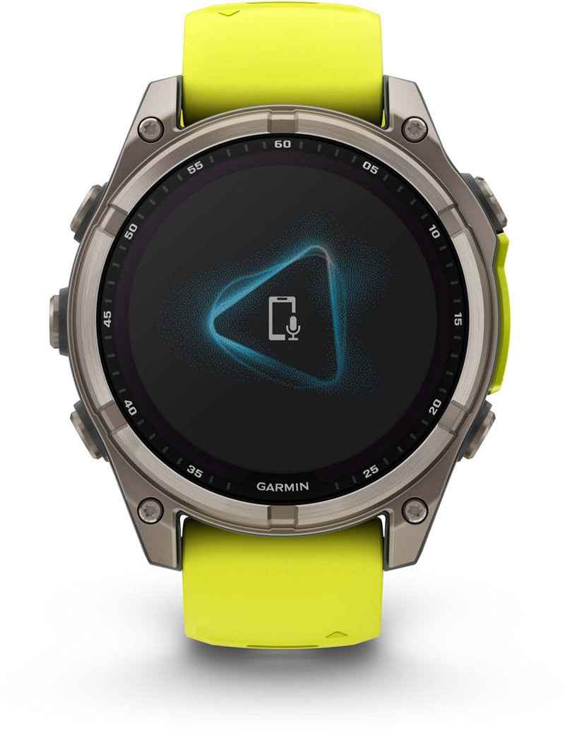 Смарт-часы Garmin Fenix 8 47mmSaph Solar BareTi/GraphiteAmpYe/GrphBnd (010-02906-21) фото 8