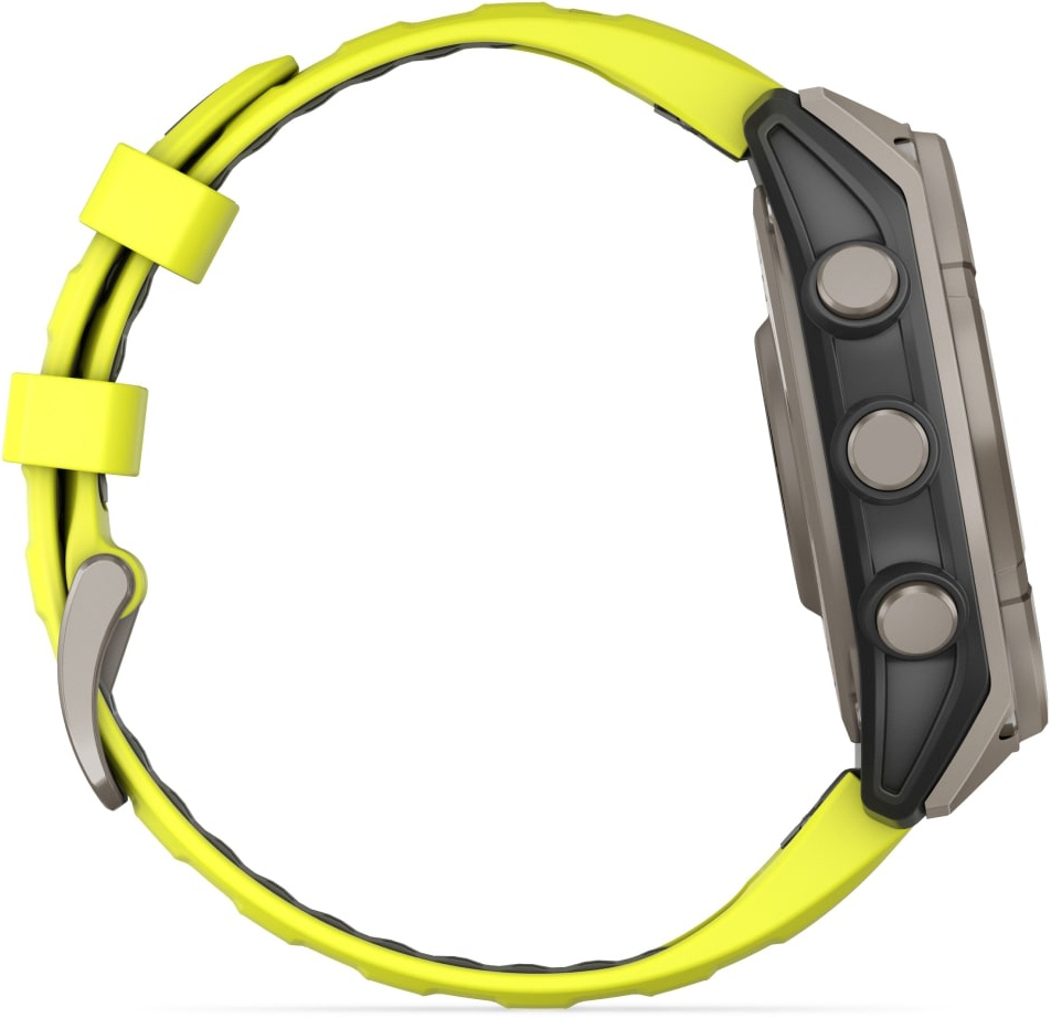 Смарт-часы Garmin Fenix 8 47mmSaph Solar BareTi/GraphiteAmpYe/GrphBnd (010-02906-21) фото 4