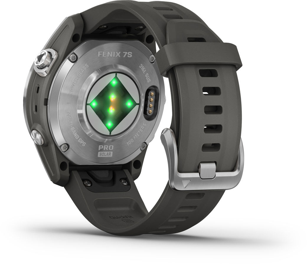 Смарт-часы Garmin Fenix 7S Pro Solar Glass SS w/Graphite band (010-02776-01) фото 6