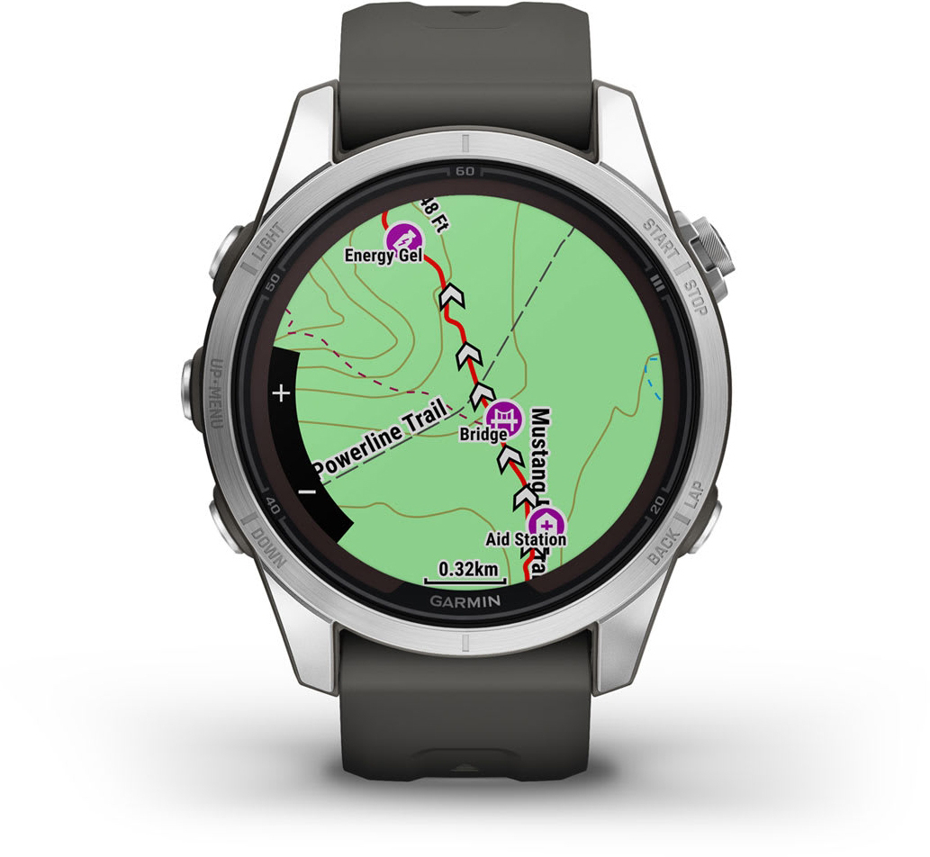 Смарт-часы Garmin Fenix 7S Pro Solar Glass SS w/Graphite band (010-02776-01) фото 7