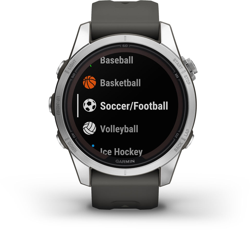 Смарт-часы Garmin Fenix 7S Pro Solar Glass SS w/Graphite band (010-02776-01) фото 12