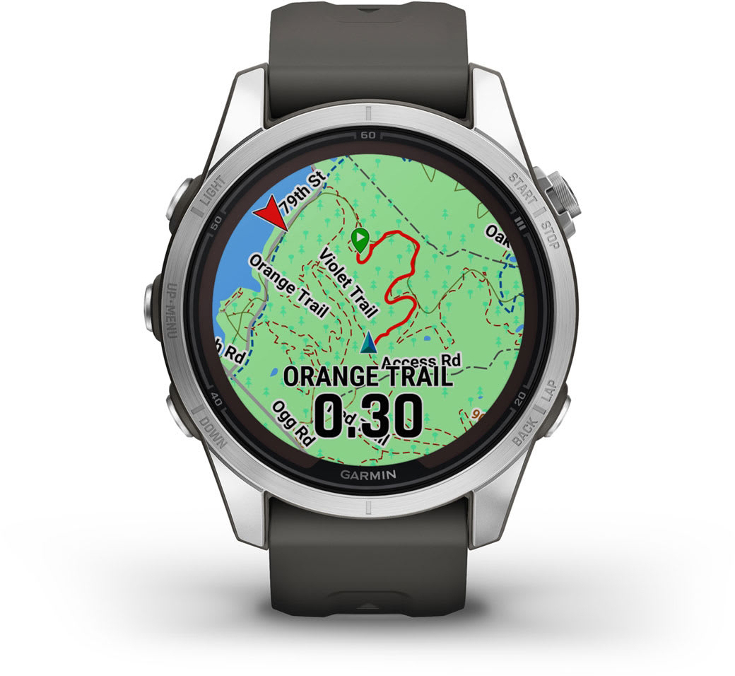 Смарт-часы Garmin Fenix 7S Pro Solar Glass SS w/Graphite band (010-02776-01) фото 8