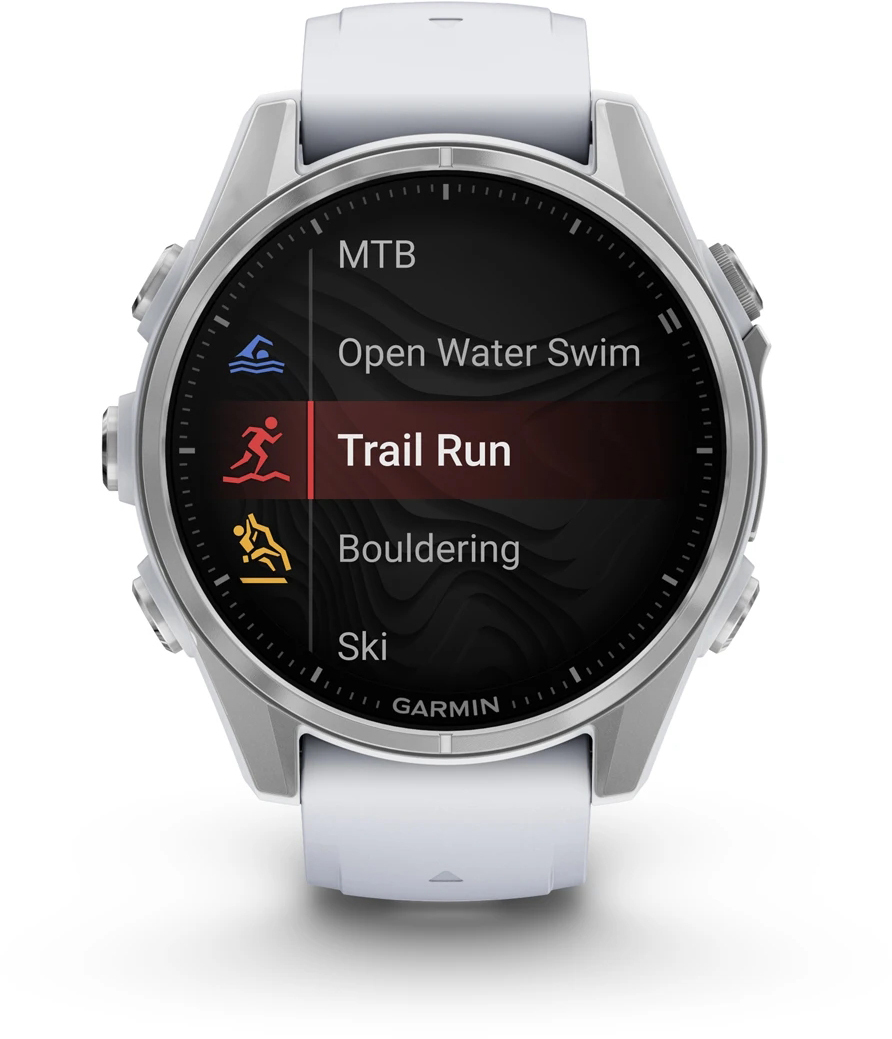 Смарт-годинник Garmin Fenix 8 43mm AMOLED Glass BareSS/Whitestone WhitestoneBnd (010-02903-00)фото