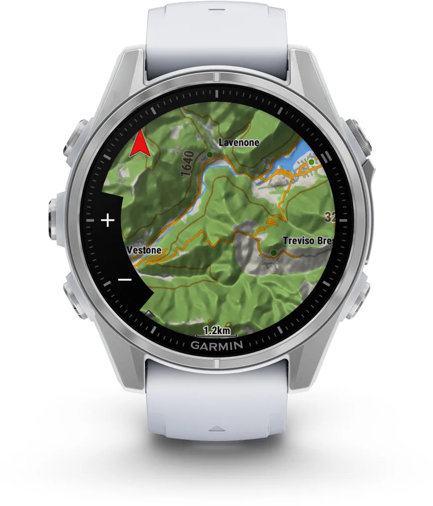 Смарт-годинник Garmin Fenix 8 43mm AMOLED Glass BareSS/Whitestone WhitestoneBnd (010-02903-00)фото