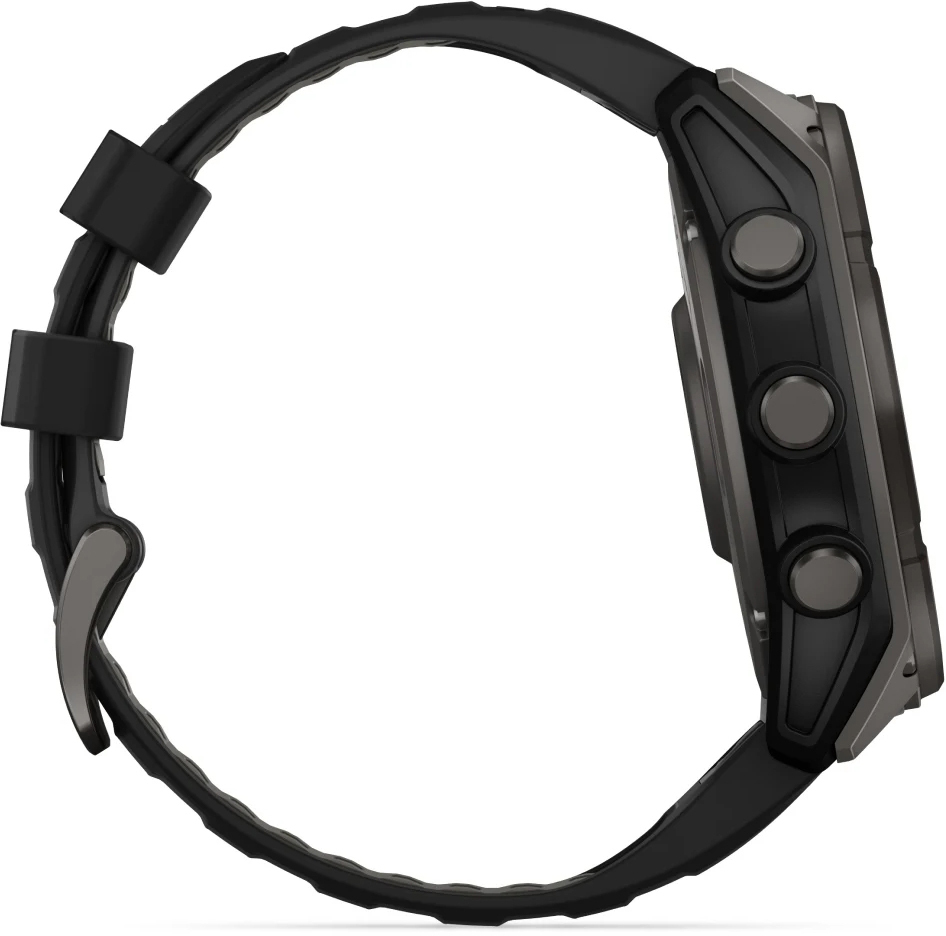 Смарт-часы Garmin Fenix 8 51mm Saph Solar CrbnGry Ti/Blk Blk/PblGryBnd (010-02907-11) фото 